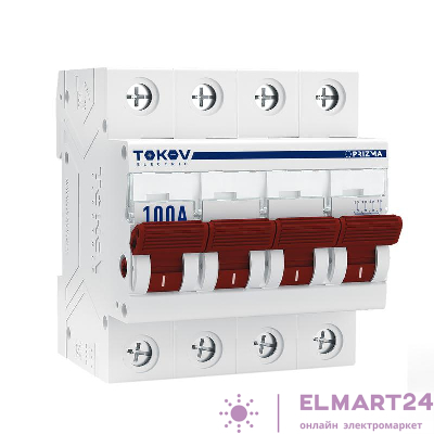 Выключатель нагрузки модульный 4П 100А TOKOV Electric TKE-PZ60-MDSI-4-100