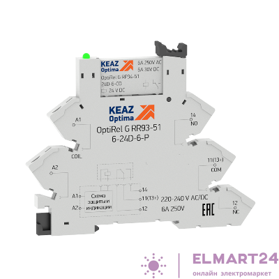 Модуль релейный OptiRel G RM38-61-24U-6-P-CO КЭАЗ 280992