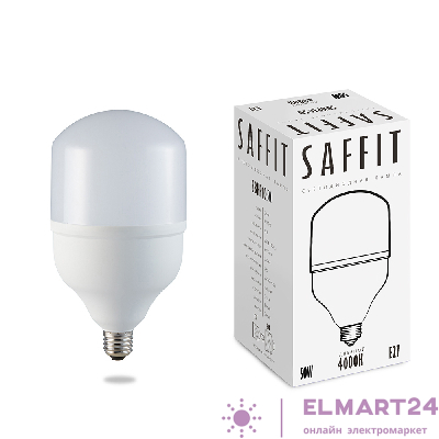 Лампа светодиодная SAFFIT SBHP1050 E27-E40 50W 4000K 55094