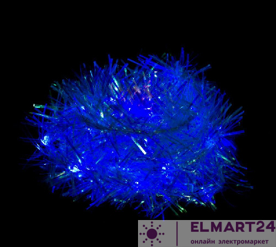 Светодиодная гирлянда Feron CL40 мишура 6.1 м +4.3м 230V синий c питанием от сети 26801