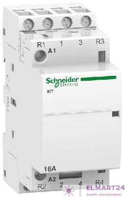 Контактор модульный Acti9 iCT16A 2НО 2НЗ 220/240В AC 50Г SchE A9C22818
