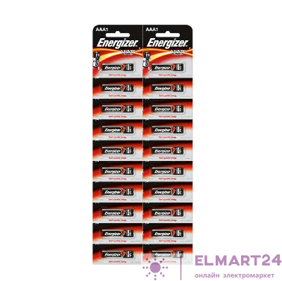 Элемент питания алкалиновый Alkaline Power LR03/286 BL20 (1/20/960) (блист.20шт) Energizer 426941