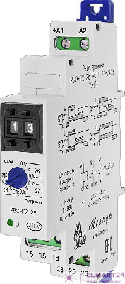 Реле времени РВО-П2-26 ACDC24-240B УХЛ4 8А 2п задержка на выключ. после снятия сигнала двойн. декадн. переключ. Меандр A8302-16930722